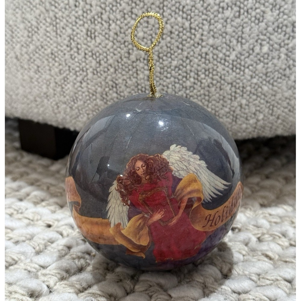 Mary Kay Holiday 1991 Christmas Angel Ornament Ball Vintage Love GREAT CONDITION